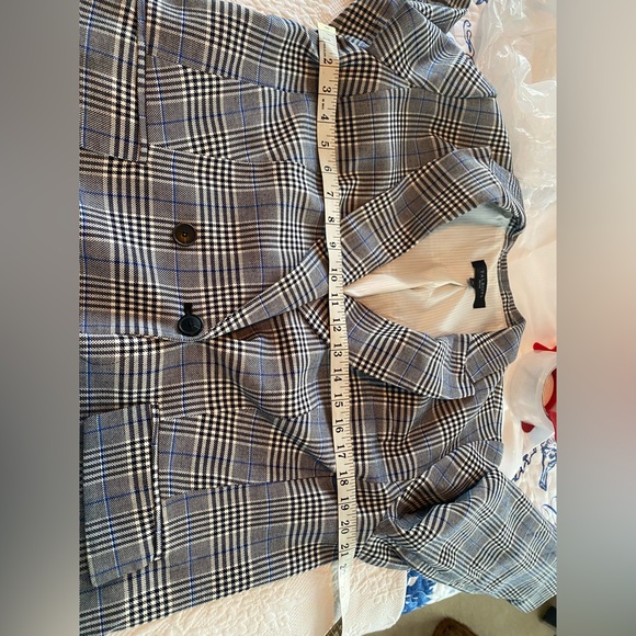 Talbots Black and White Plaid Blazer - Picture 16 of 16